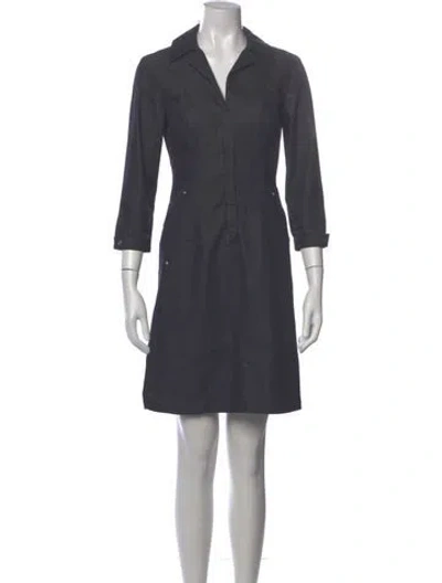 Pre-owned Versace Mini Dress In Gray