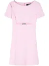 Versace Pink Medusa Mini Dress In Multicolor