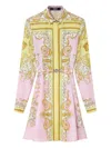 Versace Dress Silk Twill Print Spring Barocco Foulard Pn 1 In Multi