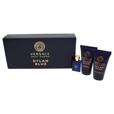 Versace Mini Fragrance Gift Set For Him In Black