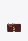 Versace Mini Greca Goddess Crossbody Bag In Burgundy