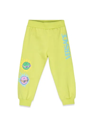 Versace Mini Joggers Sweatshirt For Boys In Green