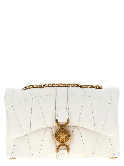 Versace 'mini Kleio' Crossbody Bag In White
