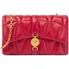 Versace Kleio Quilted Crossbody Bag In Red