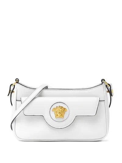 Versace Mini La Medusa Cross Body Bag In White