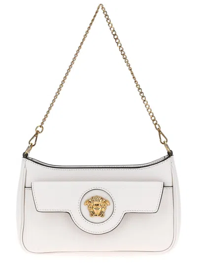 Versace 'mini La Medusa' Crossbody Bag In White