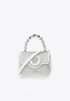 Versace Crystal La Medusa Mini Bag In Silver