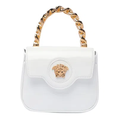 Versace La Medusa Mini Crossbody In White