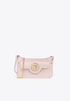 Versace Mini La Medusa Leather Crossbody Bag In Pink