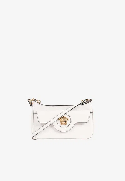 Versace Mini La Medusa Shoulder Bag In White