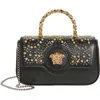 Versace Mini La Medusa Studded Leather Top Handle Bag