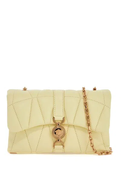 Versace Mini Nappa Kleo Bag In In Yellow