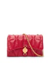 Versace Medusa 95 Mini Quilted Leather Shoulder Bag In Lipstick Red