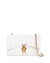 Versace Mini Quilted Kleio Leather Crossbody Bag In Porcelain