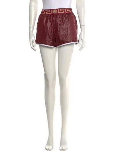 Pre-owned Versace Mini Shorts In Burgundy