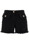 Versace Wool Blend Tweed Shorts