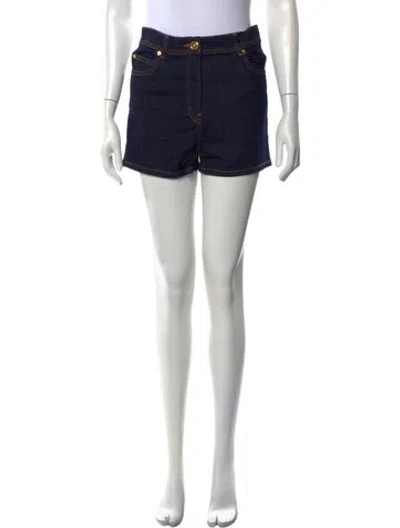 Pre-owned Versace Mini Shorts W/ Tags In Blue