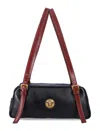 Versace Small Shoulder Bag Lamb And Calf Leather In Black