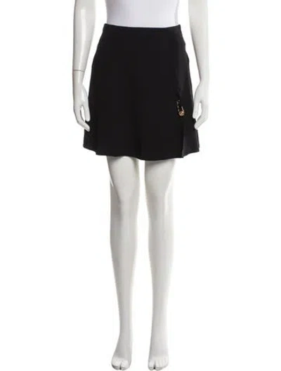 Pre-owned Versace Mini Skirt In Black