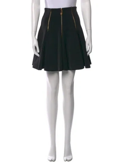 Pre-owned Versace Mini Skirt In Black