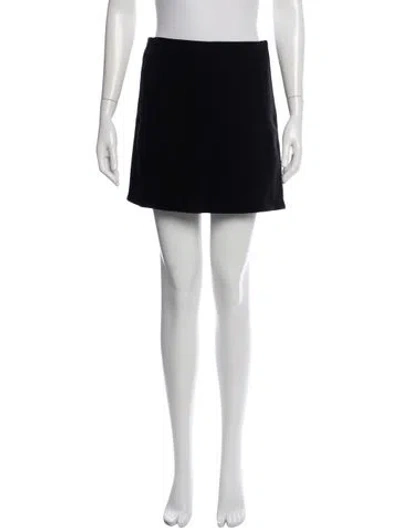 Pre-owned Versace Mini Skirt In Black