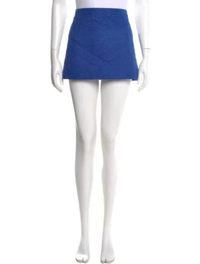 Pre-owned Versace Mini Skirt In Blue