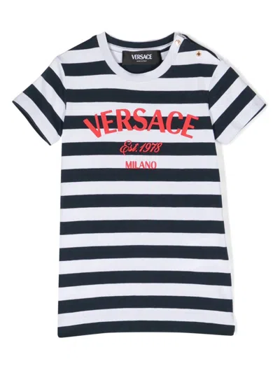Versace Mini Stylish Dress For Baby Girls In Multi