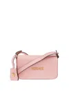 Versace Pink Tag Mini Crossbody Bag In Pink