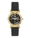 Versace Mini Vanity Leather Watch In Multi