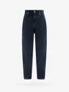 Versace Men Mitchel Fit Jeans With Medusa Buttons In Blue