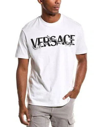 Pre-owned Versace Mitchel Fit T-shirt Men's White L