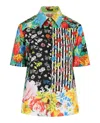 Versace Mixed Patterned Blouse In Multi