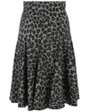 Versace Mixed Print Wool-blend A-line Skirt