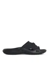 Versace Nettuno Medusa Head Open-toe Sliders In Black