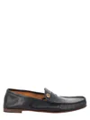 Versace Black Guanto Loafers In Calf Leather In Black