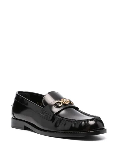 Versace Moccasters In Black