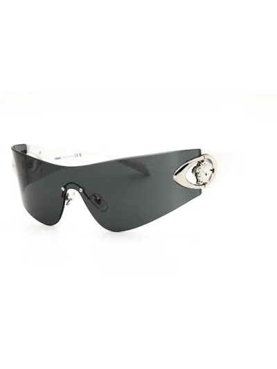 Versace Modern Shield Sunglasses For Women In Black