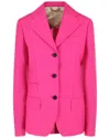 Versace Mohair Blend Blazer In Pink