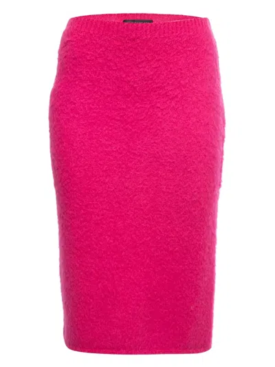 Pre-owned Versace Mohair-blend Skirt