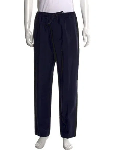 Pre-owned Versace Mohair Pants In Blue