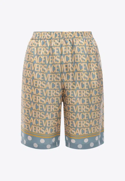 VERSACE MONOGRAM BERMUDA SHORTS