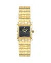 Versace Mosaic Bracelet Watch In Black/gold