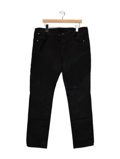 Pre-owned Versace Moto Jeans In Black