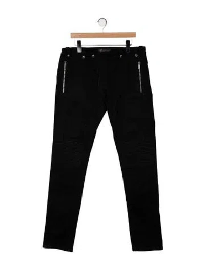 Pre-owned Versace Moto Pants In Black