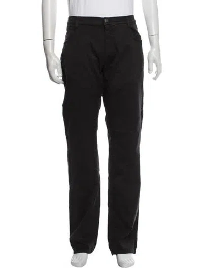 Pre-owned Versace Moto Pants In Black