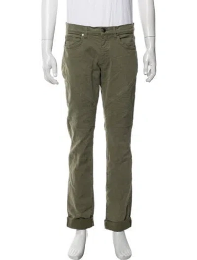 Pre-owned Versace Moto Pants W/ Tags In Green