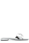 Versace Medusa Sandalen Aus Metallic-leder