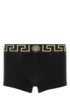 Versace Underpants Low Rise Trunk Stretch Bio Cotton Jers In Multi