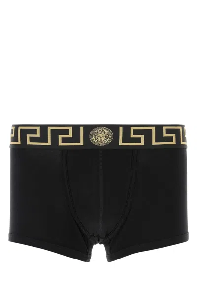 VERSACE VERSACE TWO TONE STRETCH COTTON BOXER SET
