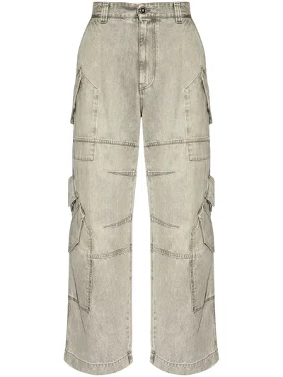 VERSACE WIDE-LEG CARGO JEANS
